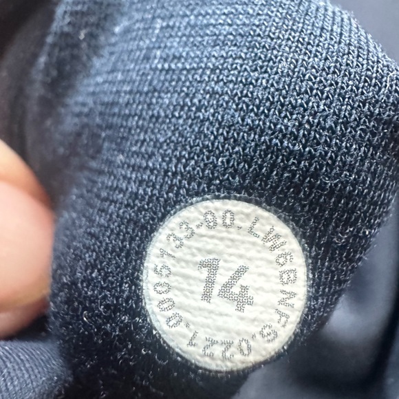 Lululemon Wunder Train High Rise Crop Leggings Size 14 True Navy - Picture 4 of 5